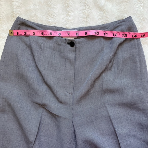 LOFT High Waisted Wide Leg Wool Silk Blend Trouser Pant sz 4 - Picture 2 of 10